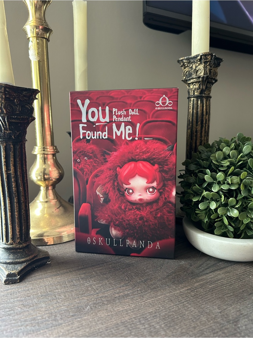 You Found Me! Plush Doll Pendant - Red